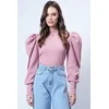 Trend Alacati Stili Ženska bluza dugih rukava Alc-X13069, Roze