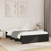 Okvir kreveta crni 140 x 200 cm od konstruiranog drva