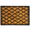 Northix Predpražnik iz kokosovih vlaken in PVC-ja, 60x40 cm, naravna in črna