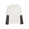 Bershka Majica ecru / antracit