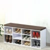 Kesper Drveni cipelarnik sa jastukom za sedenje 103,5x48x29,5cm, Beli