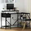 Stol s ladicama Crni hrast 120 x 79 x 86,5 cm Konstruirano drvo
