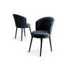 HANAH HOME Set stolica (6 delova) Risa Anthracite Black