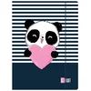 shumee Mapa z elastiko A4 ravna ljubezenska panda 300G
