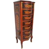 Casa Padrino baroque chest of drawers with 7 drawers brown/gold - Magnificent solid wood cabinet in baroque style - Living room furniture in baroque style - Baroque furniture