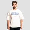 GymBeam Athletic Society Boxy T-shirt Cream