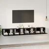 Set TV komoda Zidne 4 pcs Crni hrast 60 x 30 x 30 cm