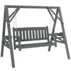 Homestar Vrtna gugalnica klop za 2 osebi 183x120x160 cm siva, (5000228080)