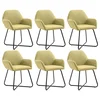 Den Jedilni stoli 6 kosov zeleno blago