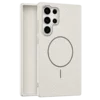Leather Grip MagSafe maska za Samsung Galaxy S22 Ultra - Bela