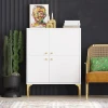 Wallity Komoda Celina 90x115x35cm Belo-Zlatna