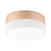 LED stropna svetiljka SIRJA WOOD LED/20W/230V, prečnik 35 cm, bela/hrast
