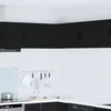 vidaXL Stenska kuhinjska omarica Črna 57 x 57 x 40 cm Konstruiran les