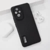Maska za telefon Carbon fiber za Honor 200, Crna