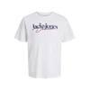 JACK & JONES Majica JJTOM mornarska/rdeča/bela