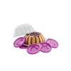 Tupperware Kalup za torte sa 4 oblika, Belo-ljubičasti