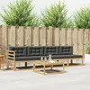 Set vanjskih sofa s jastukom 4 pcs Bijela i antracit