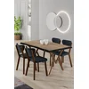 Hanah Home trpezarijski set, 5 dijelova, Teget