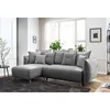 Atelier del Sofa Ugaona garnitura na razvlačenje Puffy, 255 x 165 cm, Siva