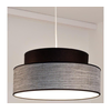 Luster na sajli GRACE 1xE27/60W/230V, prečnik 40 cm, crna/siva