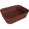 POLYSAN BANERA SQUARE Elegantno Namizno Umyvadlo, Lit Marmor, 50x36cm, Mat Rjava