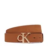 Calvin Klein Ženski pas Round Ck Buckle Suede LV04F7144G Rjava