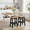 vidaXL Visok barski stol EKAI 2 pcs Črna 40 x 29 x 63 cm