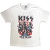 Kiss End Of The Road Band Playing (Back Print) White L Majica