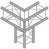 Duratruss DT 24-C30-L90 Pravokotni truss nosilec (Kot novo)