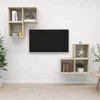 4-dijelni set TV ormarića boja hrasta sonome konstruirano drvo