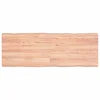 Vidaxl Mizna plošča sv. rjava 140x50x(2-6)cm obdelana trdna hrastovina