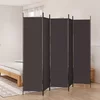 Sobna pregrada s 5 panela smeđa 250 x 200 cm od tkanine