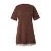 VERO MODA Obleka VMSARA temno rjava