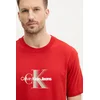 Bombažna kratka majica Calvin Klein Jeans moška, rdeča barva, J30J327471