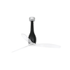 FARO 32003 - Plafonski ventilator ETERFAN crni/prozirni, prečnik 128 cm + daljinski upravljač