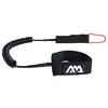 Varnostna vrvica za SUP Coil 305cm/7 mm V2 - Neopren - 300 cm - 7 mm - Da - Vse SUP deske - Črna