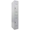 Orman metalni vertikalni 183x30x50cm 2 pregrade sivi