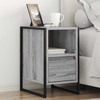 Noćni ormarić s ladicama 2 pcs Siva Sonoma 39,5 x 30 x 50 cm