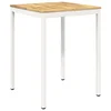 vidaXL Vrtni Bar Miza Bela 80 x 80,5 x 105 cm Masiven les akacije