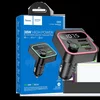 hoco. FM modulator,Bluetooth,12/24V,2xUSB-,PD,QC30,20W - E85 Tiger