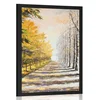 Plakat jesenski drevored - 30x45 white