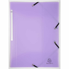 Exacompta Pastel PP mape z gumico A4 - vijolična