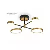 VESTA 488 LUSTER 38W 3000K CRNA/MESING