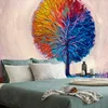 Tapeta barvito akvarelno drevo - 245x165