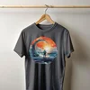 Camiseta Majica sa štampanim printom Cam 424, Muška, Tamnosiva