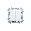 Simon 10 LED stikalo za luči 10AX IP44 belo CW5BL.01/11