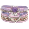 Zapestnica AG - 38815 Heart - Vijolična / Roza KP38815