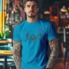 Camiseta Majica sa štampanim printom Cam 274, Muška, Akva