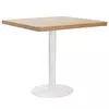 Bistro stol svjetlosmeđi 80 x 80 cm MDF
