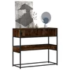 Konzolni stol boja hrasta 90x35x80 cm od konstruiranog drva